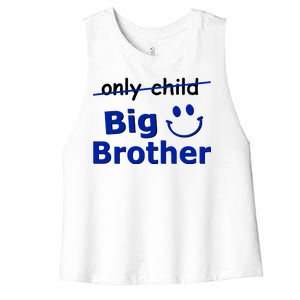 Only Child Big Brother Women's Racerback Cropped Tank