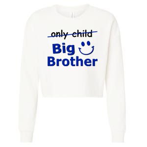 Only Child Big Brother Cropped Pullover Crew