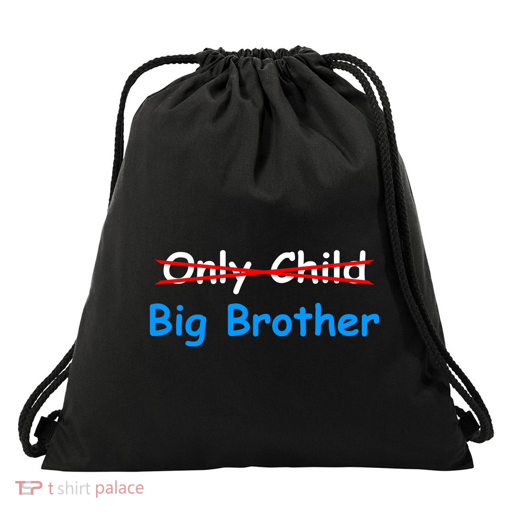 Only Child Going to be A Big Brother Drawstring Bag