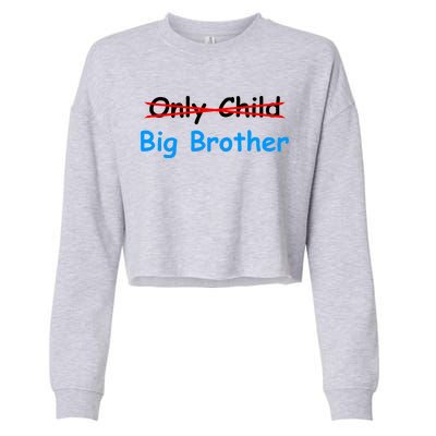 Only Child Going to be A Big Brother Cropped Pullover Crew