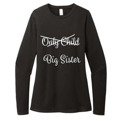 Only Child Promoted To Big Sister Womens CVC Long Sleeve Shirt