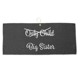 Only Child Promoted To Big Sister Large Microfiber Waffle Golf Towel