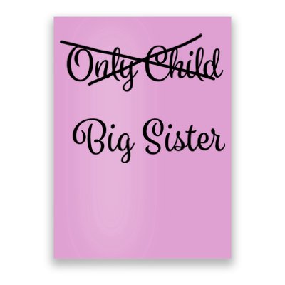 Only Child Promoted To Big Sister Poster