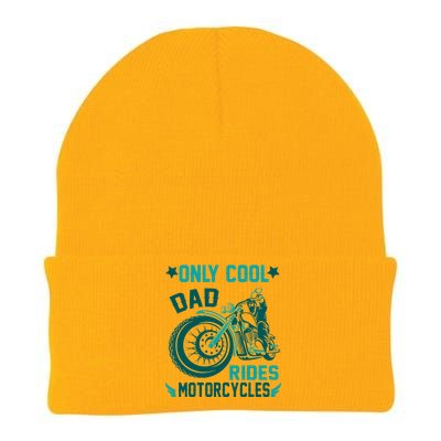 Only Cool Dad Rides Motorcycles Knit Cap Winter Beanie