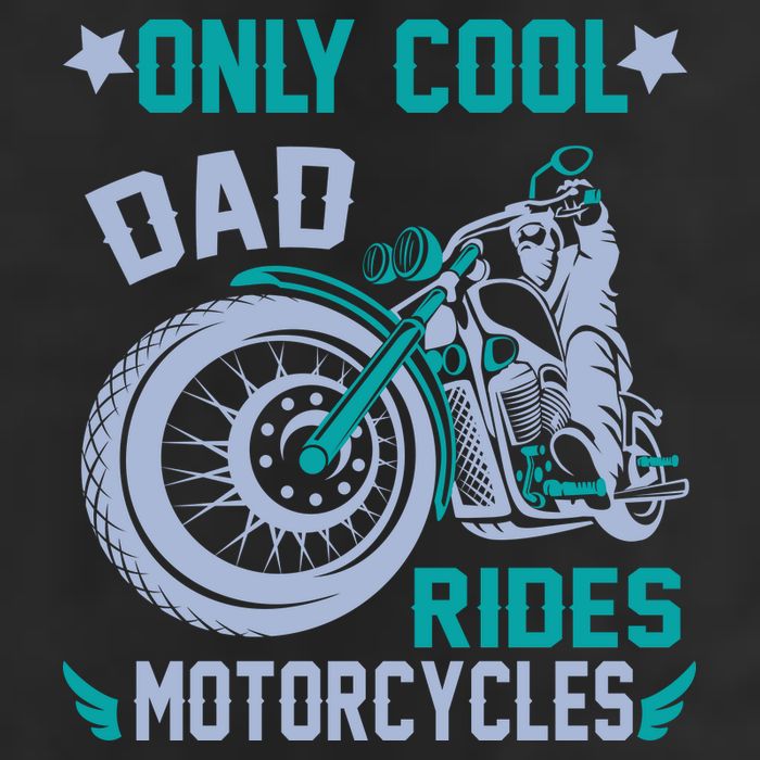 Only Cool Dad Rides Motorcycles Adult Drive Performance Visor