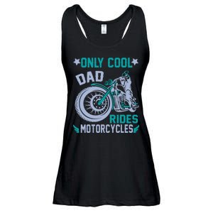 Only Cool Dad Rides Motorcycles Ladies Essential Flowy Tank