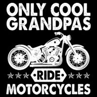 Only Cool Grandpas Ride Motorcycles Doggie Tank