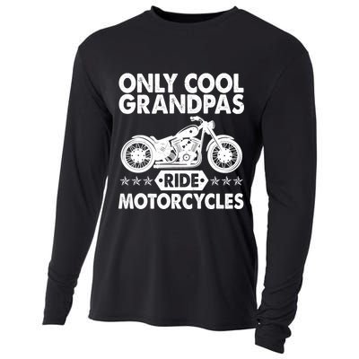 Only Cool Grandpas Ride Motorcycles Cooling Performance Long Sleeve Crew