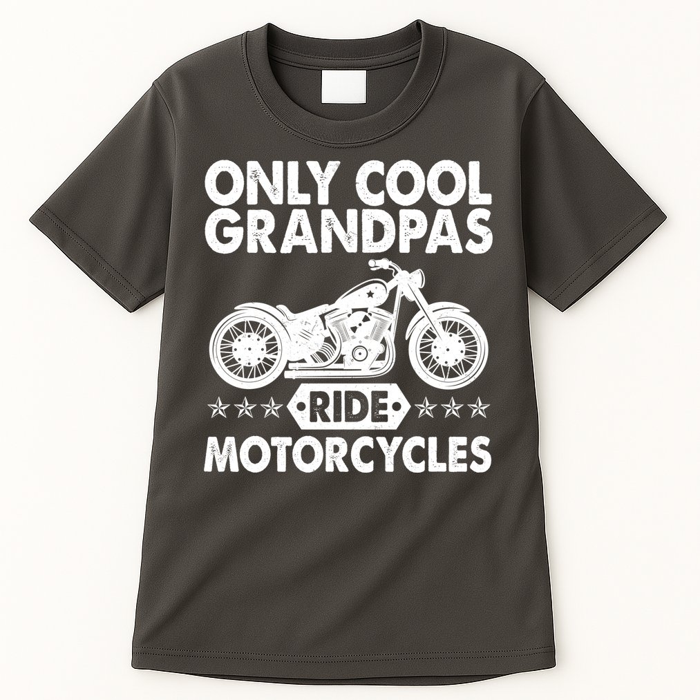Only Cool Grandpas Ride Motorcycles Tall T-Shirt