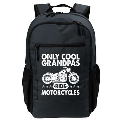 Only Cool Grandpas Ride Motorcycles Daily Commute Backpack