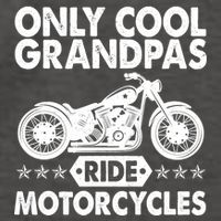 Only Cool Grandpas Ride Motorcycles Vector Backpack