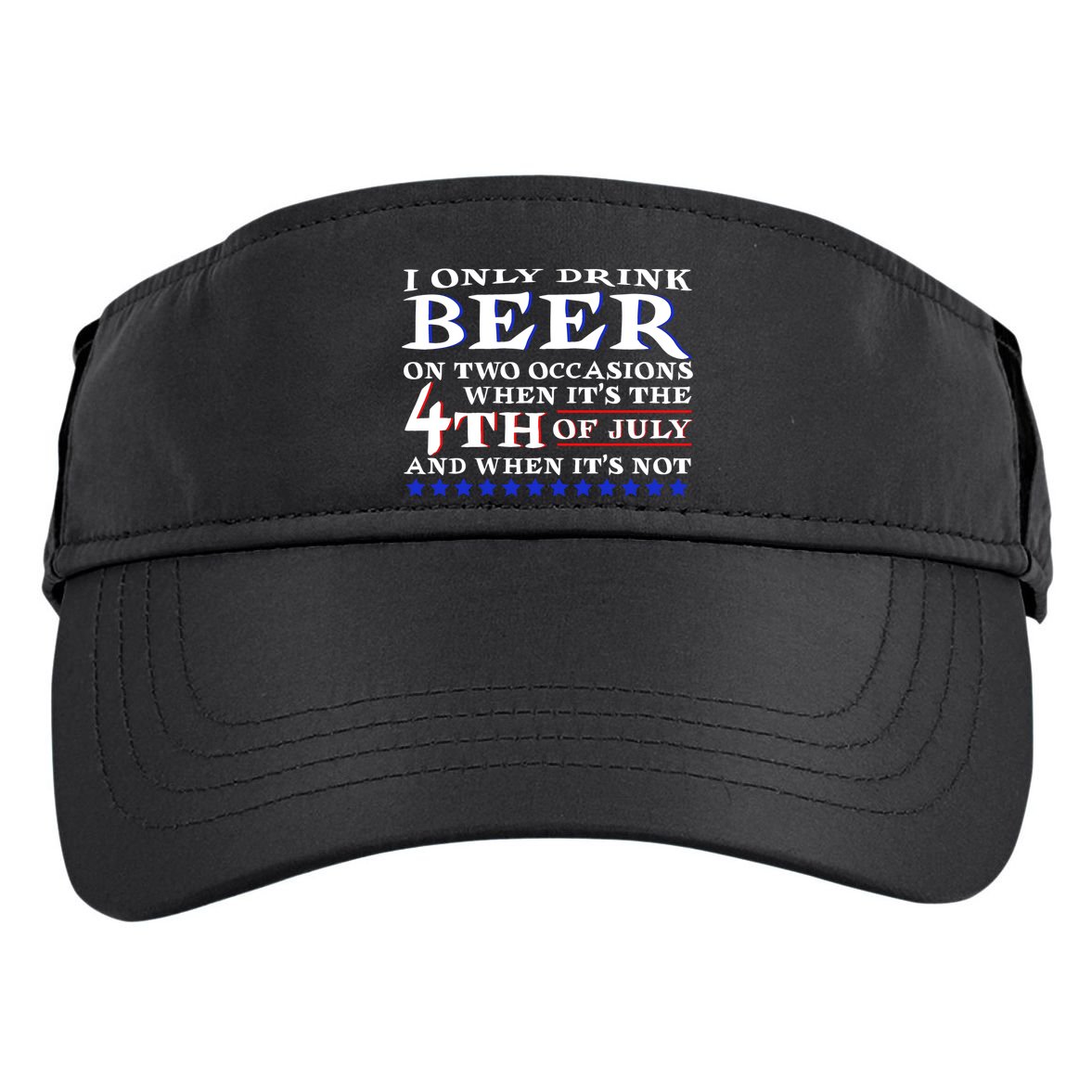 Only Drink Beer On Two Occasions Adult Drive Performance Visor