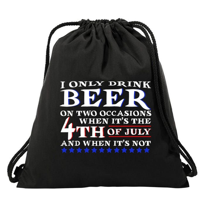 Only Drink Beer On Two Occasions Drawstring Bag