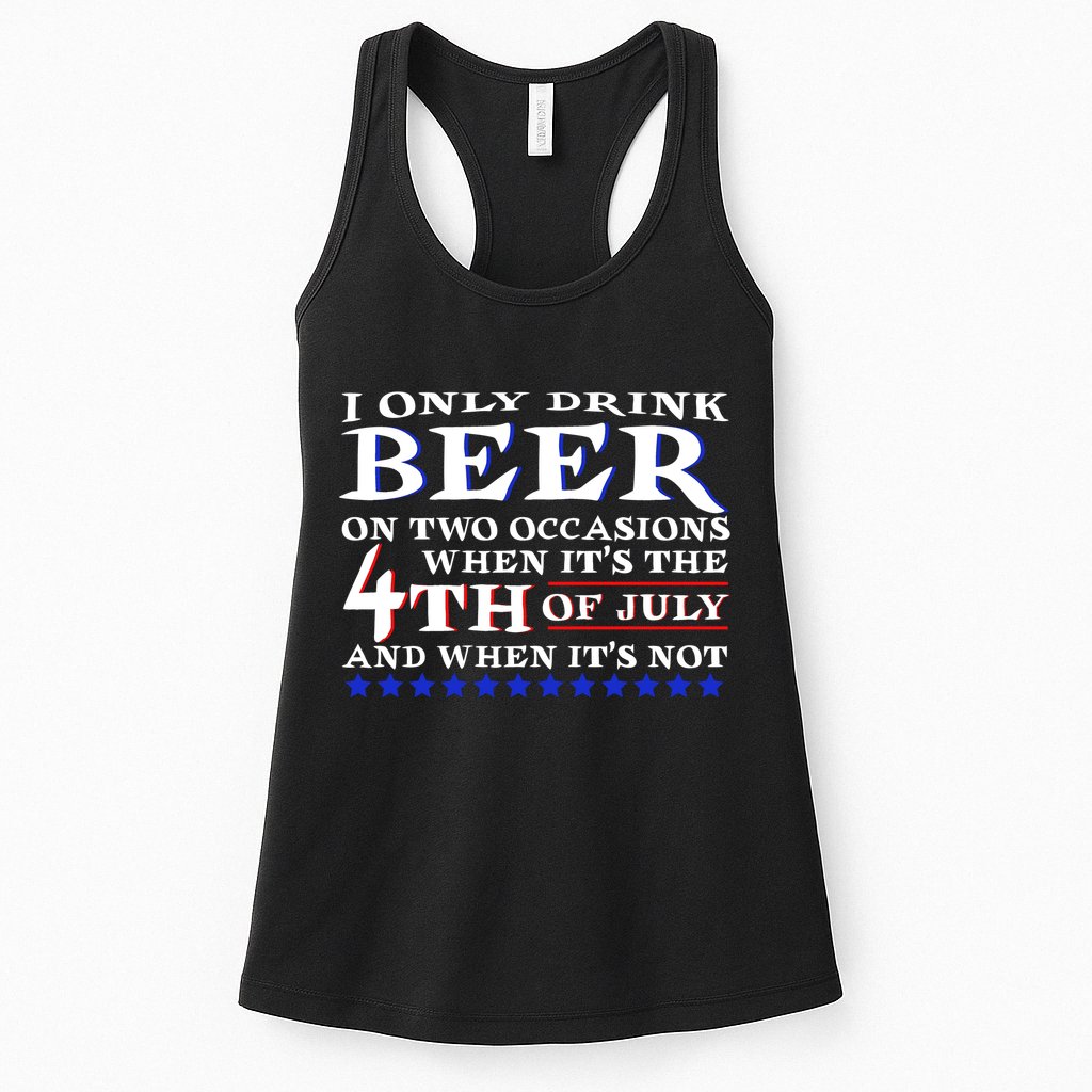 Only Drink Beer On Two Occasions Womens Tank Top