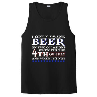 Only Drink Beer On Two Occasions PosiCharge Competitor Tank