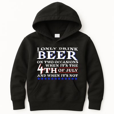 Only Drink Beer On Two Occasions Kids Hoodie