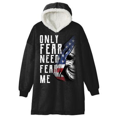Only Fear Need Fear Me Hooded Wearable Blanket