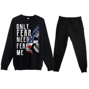 Only Fear Need Fear Me Premium Crewneck Sweatsuit Set