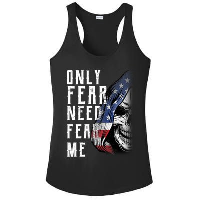 Only Fear Need Fear Me Ladies PosiCharge Competitor Racerback Tank