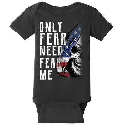 Only Fear Need Fear Me Baby Bodysuit