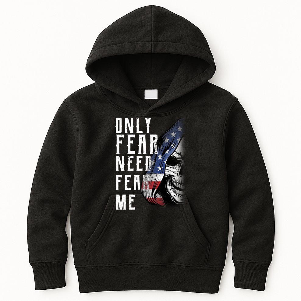 Only Fear Need Fear Me Kids Hoodie
