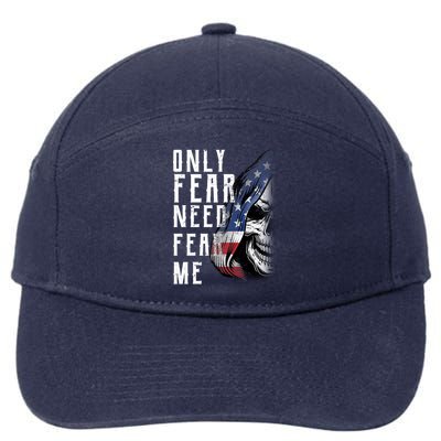 Only Fear Need Fear Me 7-Panel Snapback Hat