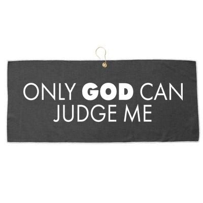 Only God Can Judge Me Large Microfiber Waffle Golf Towel