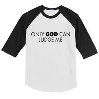 Only God Can Judge Me Kids Colorblock Raglan Jersey