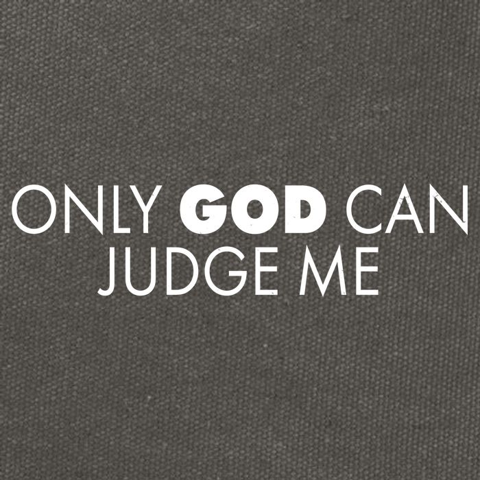 Only God Can Judge Me Cotton Canvas Backpack