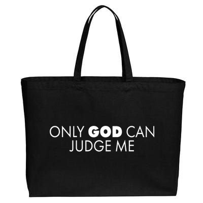 Only God Can Judge Me Cotton Canvas Jumbo Tote