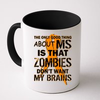 Only Good Thing About MS Zombies Don't Want My Brains Mug