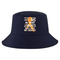 Only Good Thing About MS Zombies Don't Want My Brains Cool Comfort Performance Bucket Hat