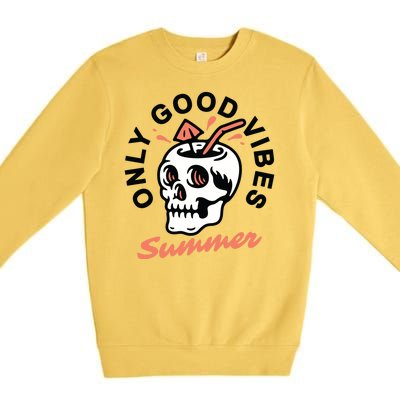 Only Good Vibes Summer Premium Crewneck Sweatshirt