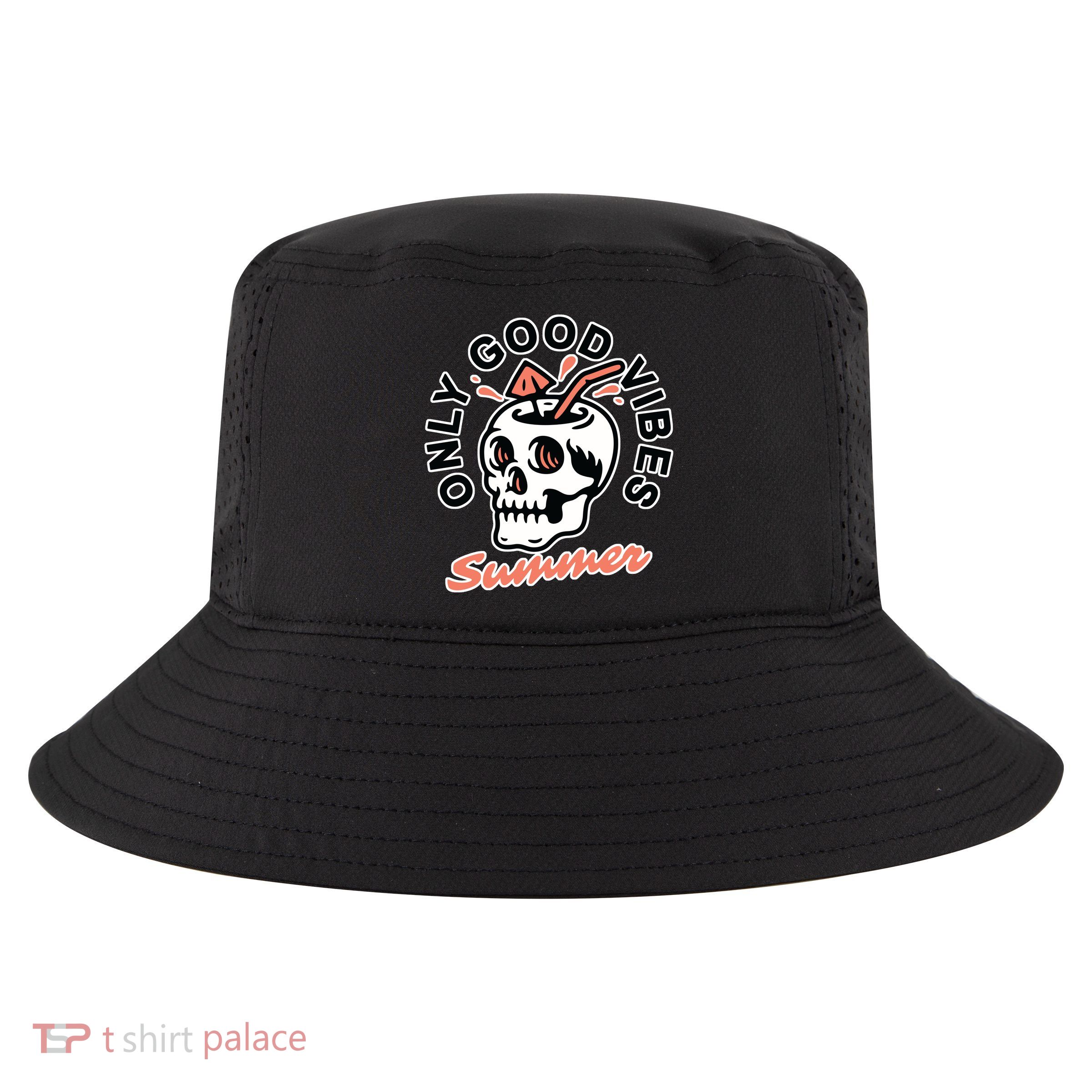 Only Good Vibes Summer Cool Comfort Performance Bucket Hat