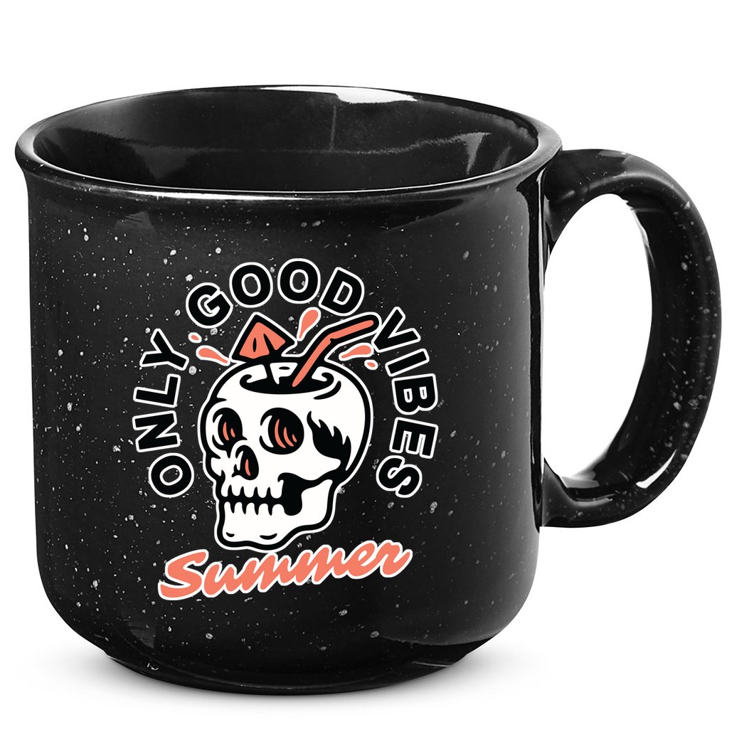 Only Good Vibes Summer 15oz Campfire Ceramic Mug