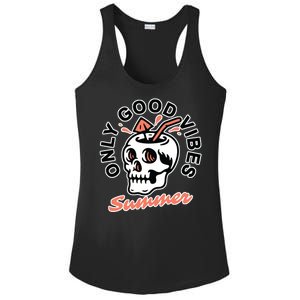 Only Good Vibes Summer Ladies PosiCharge Competitor Racerback Tank