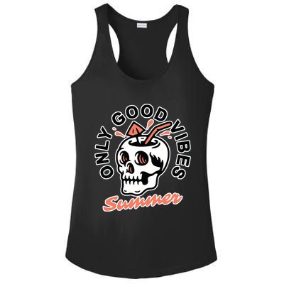 Only Good Vibes Summer Ladies PosiCharge Competitor Racerback Tank