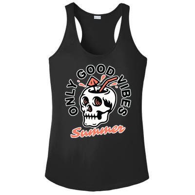 Only Good Vibes Summer Ladies PosiCharge Competitor Racerback Tank