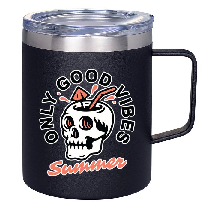 Only Good Vibes Summer 12oz Stainless Steel Coffee Mug
