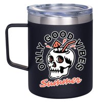 Only Good Vibes Summer 12oz Stainless Steel Coffee Mug