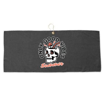 Only Good Vibes Summer Large Microfiber Waffle Golf Towel