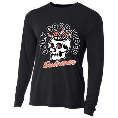 Only Good Vibes Summer Cooling Performance Long Sleeve Crew