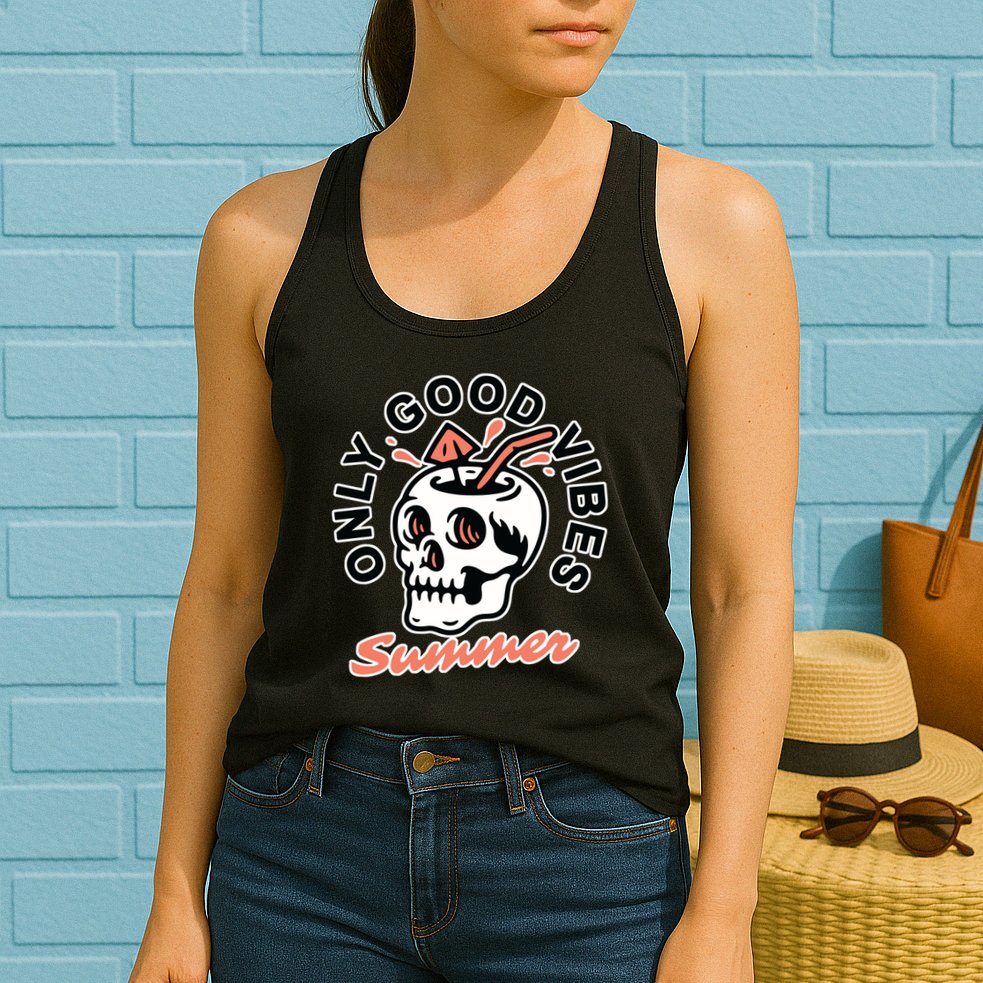 Only Good Vibes Summer Womens Tank Top