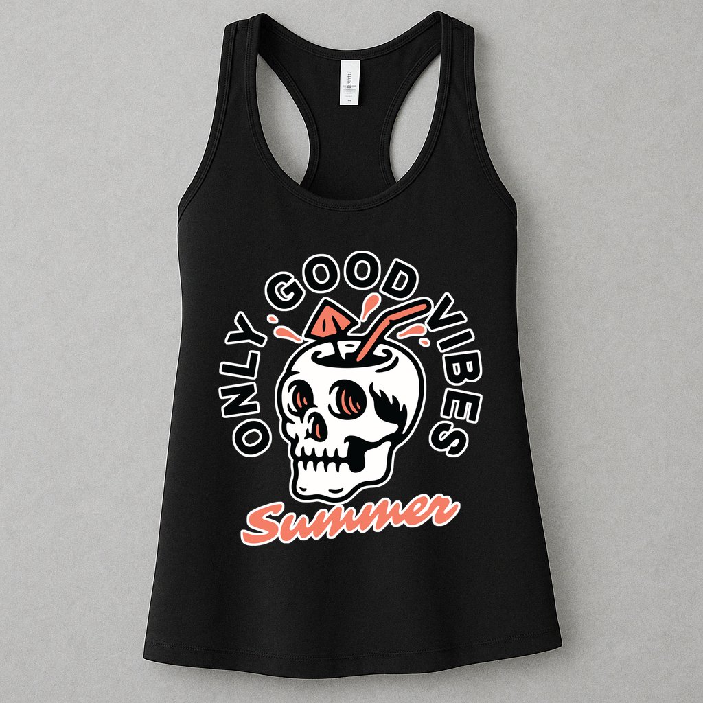 Only Good Vibes Summer Womens Tank Top