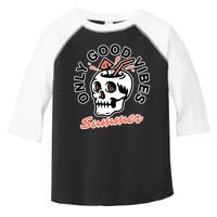 Only Good Vibes Summer Toddler Fine Jersey T-Shirt