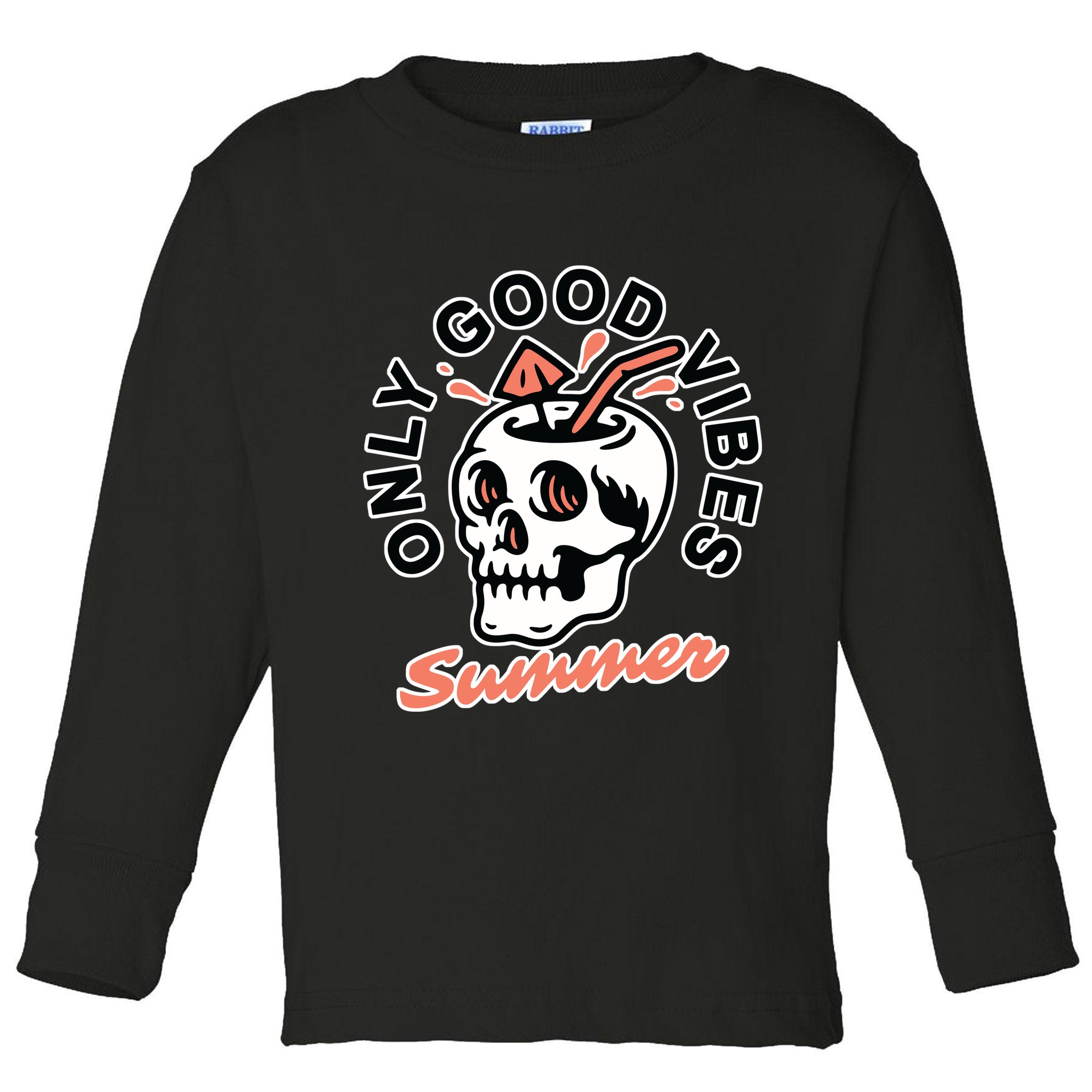 Only Good Vibes Summer Toddler Long Sleeve Shirt