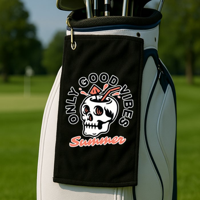 Only Good Vibes Summer Golf Towel