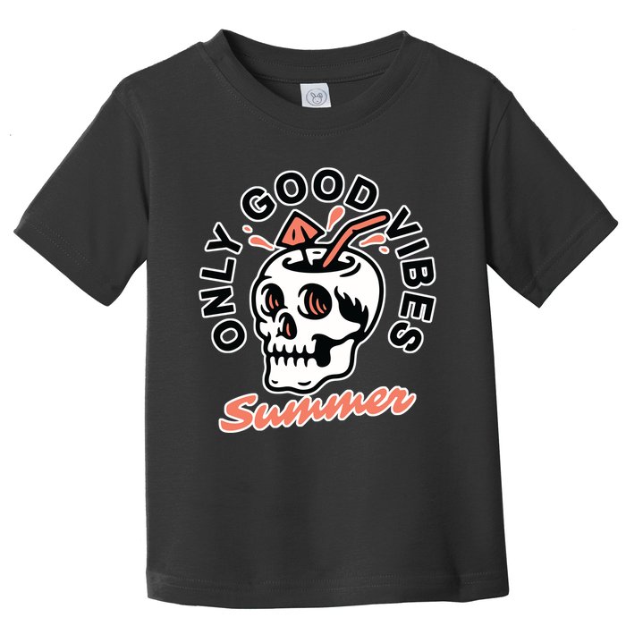Only Good Vibes Summer Toddler T-Shirt