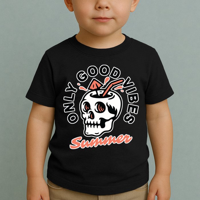 Only Good Vibes Summer Toddler T-Shirt