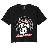 Only Good Vibes Summer Crop Top
